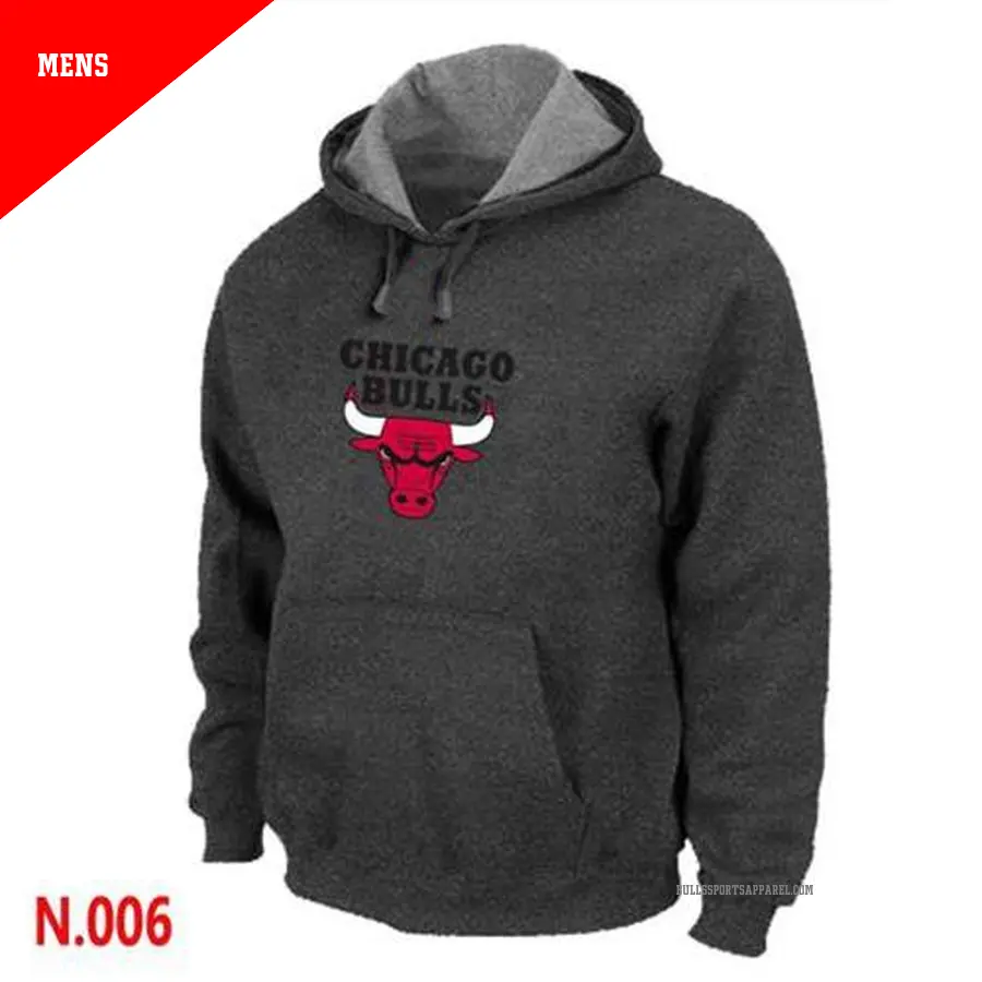 Men's Chicago Bulls Black Pullover Hoodie