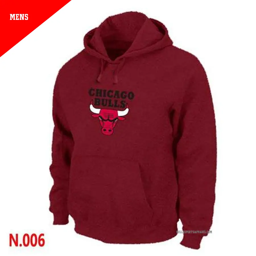 Men's Chicago Bulls Dark Grey Pullover Hoodie